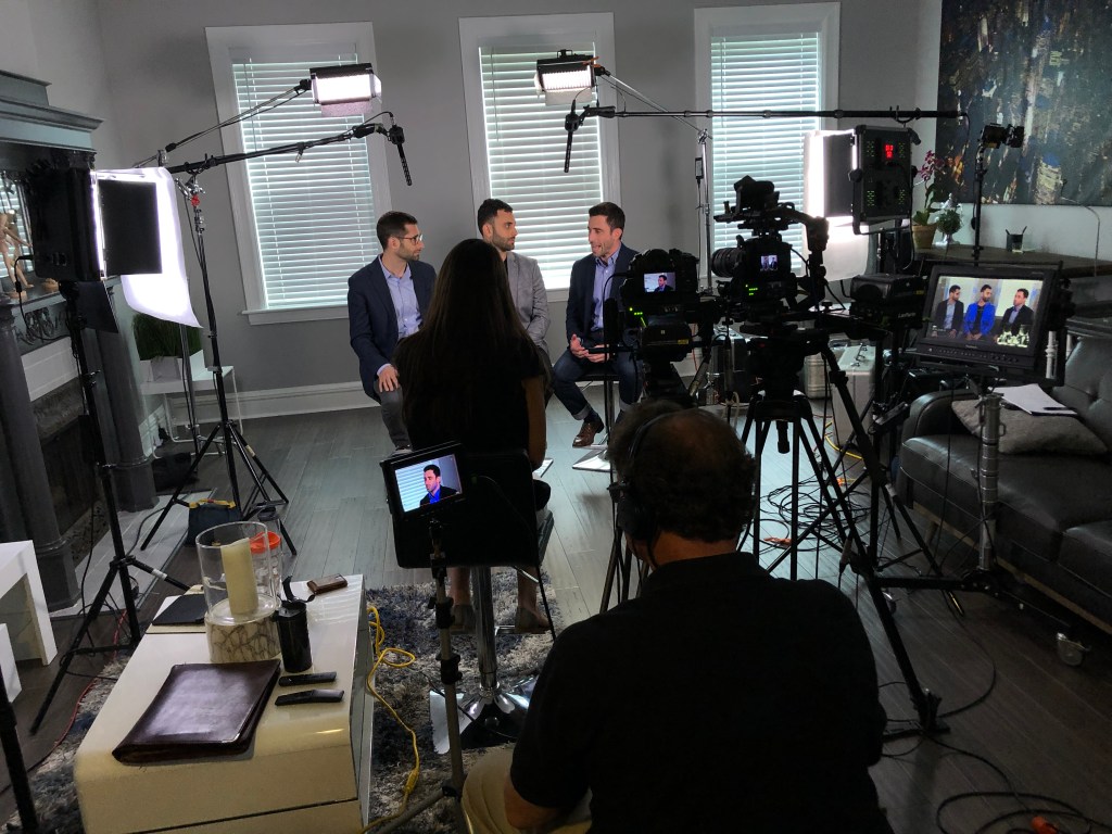 Creating multimedia content for corporate social media websites.